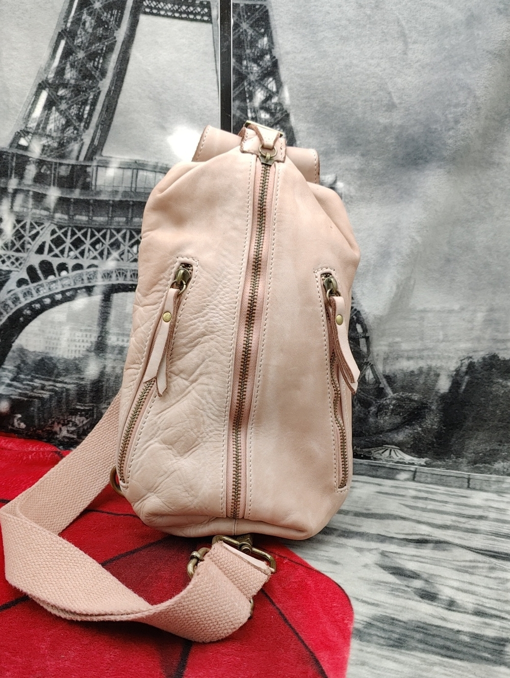 Lusher Leather Sling Blush